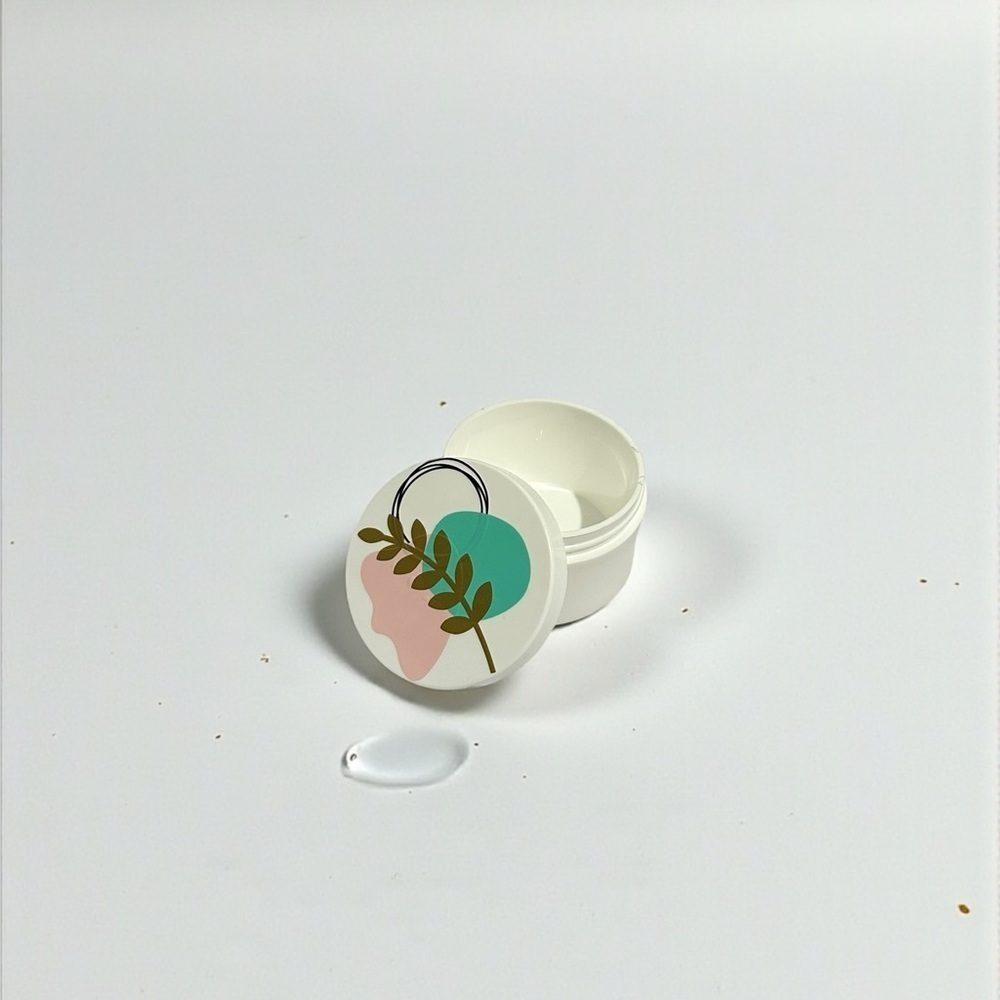 Small 3oz Plastic Container With Designed Lid - Picture 4 of 6